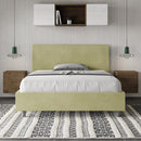 Letto Matrimoniale Francese 140x190 cm con Rete Adele Tè Verde-2