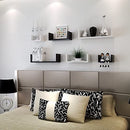 Set 3 Mensole Decorative in MDF Nero-6