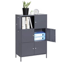 Mobiletto  65x36x105 cm in Acciaio Grigio-7