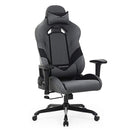 Sedia da Gaming Ergonomica 69x71,5x125-135 cm in Tessuto Grigio-1