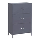 Mobiletto  65x36x105 cm in Acciaio Grigio-1