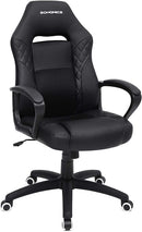 Poltrona Direzionale da Ufficio 70x64x106-116 cm in Similpelle Nero-1