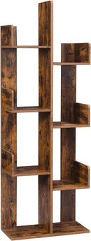 Libreria 50x25x140 cm in Legno Marrone Rustico-1