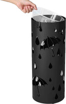 Portaombrelli 19,5x19,5x49 cm in Metallo Nero-5