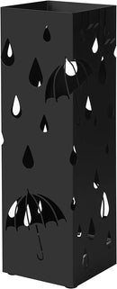 Portaombrelli 15,5x15,5x49 cm in Metallo Nero-1