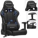 Sedia da Gaming Ergonomica 69x71x128-138 cm in Similpelle Nero-5