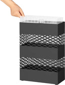Portaombrelli 28,5x12,2x41 cm in Acciaio Nero-5