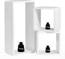 Set 3 Mensole a Cubi in MDF Bianco-7