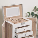 Scatola Porta Orologi Uomo e Donna 26x15x32 cm in MDF Bianco-8
