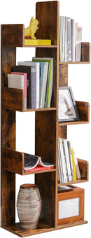 Libreria 50x25x140 cm in Legno Marrone Rustico-4