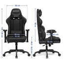 Sedia da Gaming Ergonomica 69x71x128-138 cm in Similpelle Nero-7