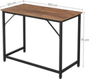 Scrivania da Ufficio 100x50x75 cm in Legno Nero-6