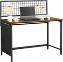 Scrivania da Ufficio 118x60x114,5 cm in Legno e Acciaio Nero-8