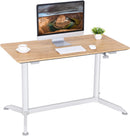 Scrivania da Ufficio 120x60x72-112 cm in MDF Giallo-7