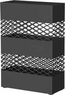 Portaombrelli 28,5x12,2x41 cm in Acciaio Nero-1