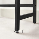 Mensole Sopra WC Salvaspazio 64x30x156 cm in Legno e acciaio Nero-8