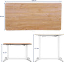 Scrivania da Ufficio 120x60x72-112 cm in MDF Giallo-6