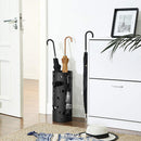 Portaombrelli 19,5x19,5x49 cm in Metallo Nero-2