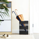 Portaombrelli 28,5x12,2x41 cm in Acciaio Nero-3