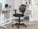 Sedia da Ufficio Operativa 50x58x101-120 cm in Tessuto Nero-2