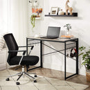 Scrivania da Ufficio 100x50x75 cm in Legno e Acciaio Nero-2