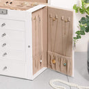 Scatola Porta Orologi Uomo e Donna 26x15x32 cm in MDF Bianco-5