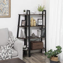 Scaffale 56x34x137,5 cm in Ferro Marrone Rustico-4