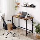 Scrivania da Ufficio 100x50x75 cm in Legno Nero-4