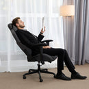 Sedia da Gaming Ergonomica 69x71,5x125-135 cm in Tessuto Grigio-2