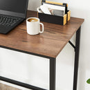 Scrivania da Ufficio 100x50x75 cm in Legno Nero-3