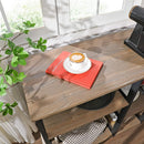 Mobiletto da Cucina 90x40x84 cm in Legno e ferro Grigio-7