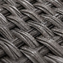 Cesto Portabiancheria 56,5x32x61 cm in Plastica effetto Rattan Grigio-7