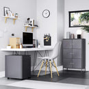 Mobiletto  65x36x105 cm in Acciaio Grigio-2