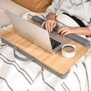 Vassoio Scrivania per Laptop da Letto 55x37x5 cm in MDF Naturale-2