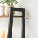 Mensole Sopra WC Salvaspazio 64x30x156 cm in Legno e acciaio Nero-7