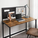 Scrivania da Ufficio 119,5x120,5x60 cm in Legno e Acciaio Nero-7