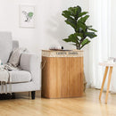 Cesto Portabiancheria 52x32x62,5 cm in Bambù Naturale-7