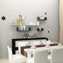 Set 3 Mensole Decorative in MDF Nero-5