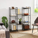 Scaffale 39,5x31x129,5 cm in Ferro e resina Nero-8