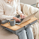 Vassoio Scrivania per Laptop da Letto 55x37x5 cm in MDF Naturale-6