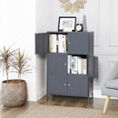 Mobiletto  65x36x105 cm in Acciaio Grigio-3