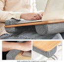 Vassoio Scrivania per Laptop da Letto 55x37x5 cm in MDF Naturale-5