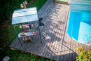 Tettoia per Barbecue 167x128x202 cm in Acciaio con Accessori -10