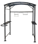 Tettoia per Barbecue 167x128x202 cm in Acciaio con Accessori -1