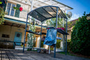 Tettoia per Barbecue 167x128x202 cm in Acciaio con Accessori -2