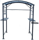 Tettoia per Barbecue 167x128x202 cm in Acciaio con Accessori -9