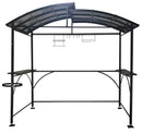 Tettoia per Barbecue 240x150x230 cm in Acciaio con Accessori -1