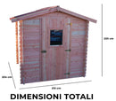 Casetta Box da Giardino 2x2 m Senza Pavimento in Legno Douglas 28mm Dublin-5