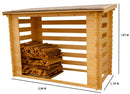 Legnaia 236x119x167 cm Senza Pavimento in Legno Picea Massello 20mm Naturale-3