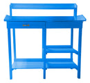 Tavolo da Lavoro 112x45xH112 cm in Legno Cunninghamia  lanceolata Blu-9